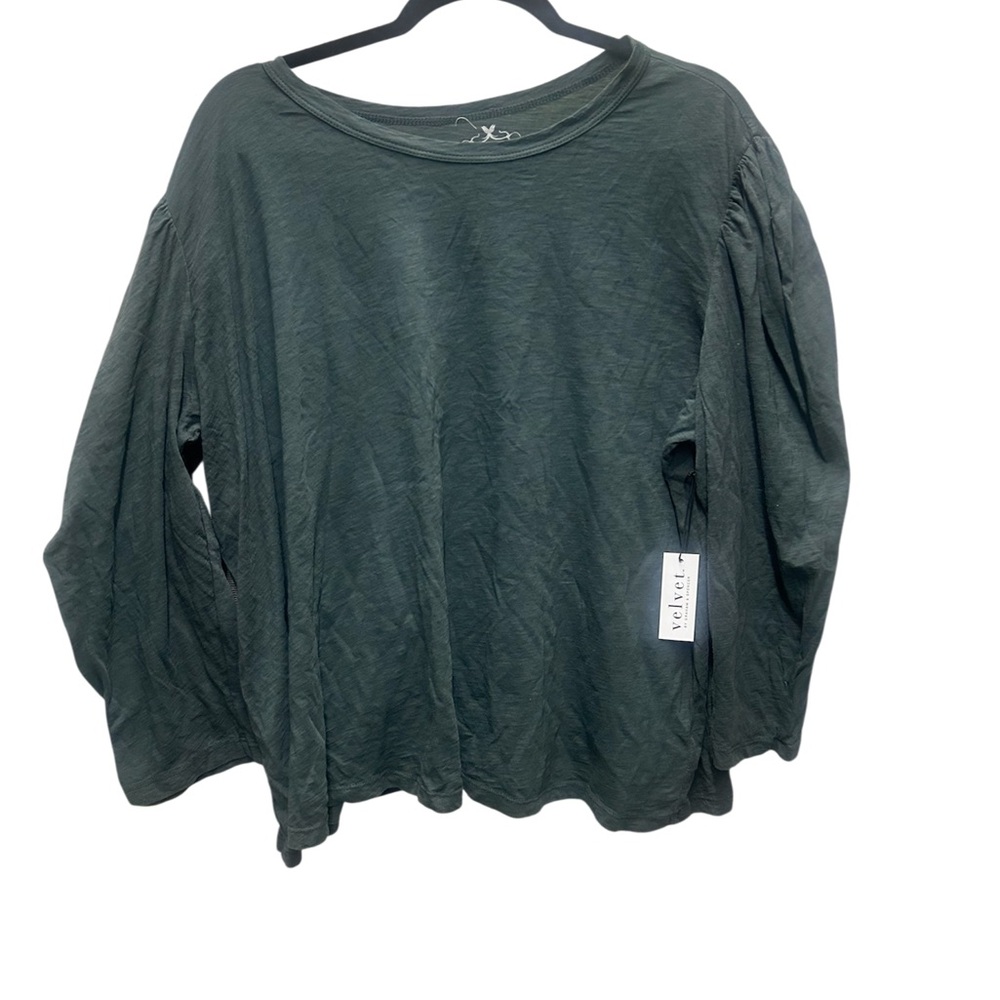 Velvet Dark Green Sweatshirt